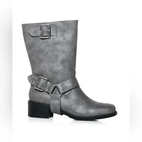 AZALEA WANG MON CHERIE GRAY BOOTIE. New in box. - Picture 4 of 6